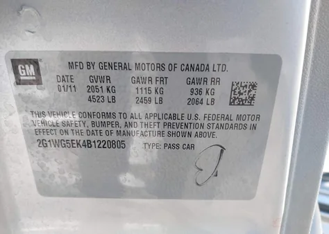 2G1WG5EK4B1220805